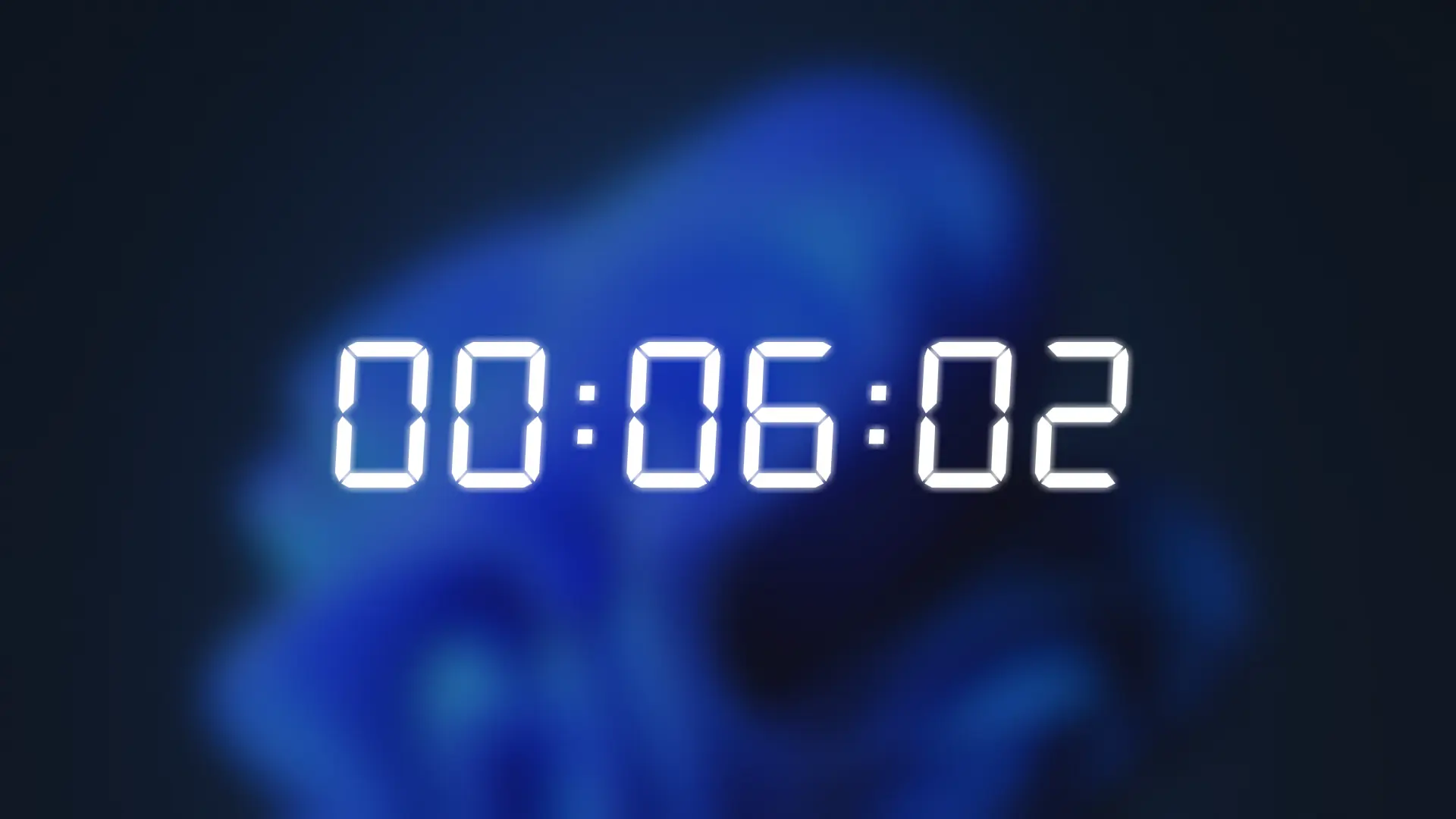 Break screen with an acrylic effect.